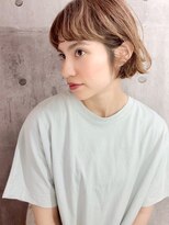 レトン 銀座(leton)&nbsp;Aラインボブ/マロンベージュ/ニュアンスマッシュ[東銀座/銀座]