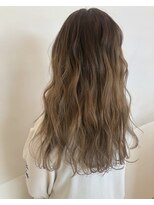 ヘアサロン フラット(Hair salon flat) グラデーションカラー☆カジュアルベージュ　透明感カラー
