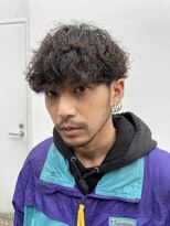 ツーブロックマッシュ波巻きスパイラルパーマストリート
