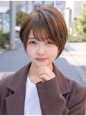 20代30代40代◎小顔ショートボブチョコレートカラー新宿代々木