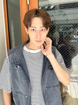 ルービック 梅田茶屋町(Rubik) ツーブロック束感爽やかセンターパート×シークレットパーマ