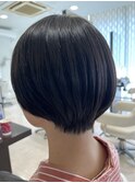 コンパクトショート/丸みショート/ひし形/黒髪/20代30代40代50代