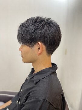 ソイクフ(SOY KUFU) MEN’S HAIR マッシュパーマアッシュブラックカルマパーマ