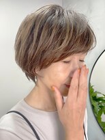 ルーファス 恵比寿 渋谷(Ruufus) ショートボブ/40代50代/白髪染め