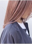 ハイトーンピンクベージュ☆ブリーチ/ダブルカラー◇20代30代