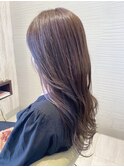 インナーカラーがオシャレな巻き髪ロングヘア 仙台 岩切 利府