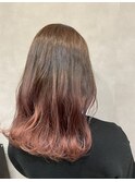 グラデーションカラーピンクブラウンデザインカラー10代20代30代