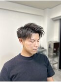 王道アップバング ツーブロック 刈り上げ
