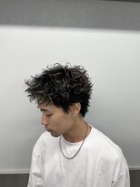 ツイストスパイキーショートパーマ