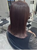 切りっぱなしスタイル／ココアブラウン