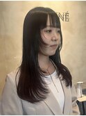 ピンクブラウン/レイヤーカット