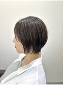 大人ショート×丸み矯正ストレート