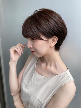 エアー 青山(AIR) 丸みショートシースルーバングくびれショートボブミニボブ