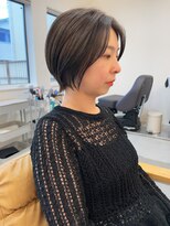 ソフト(soft) 大人ショートシアーカラーグレージュショート20代30代40代50代