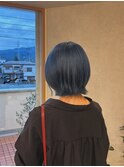 前髪/ココアベージュ/アイスブルー