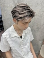 ベルマスガ(bell_masuga)&nbsp;メンズヘア/メンズバレイヤージュ/ホワイトグレージュ