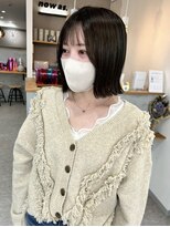 ナウアズ(now as.) 外ハネボブ×オリーブグレージュ【Emma】【now as.明石】