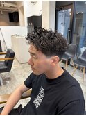 スパイキーショート×ピンパーマ
