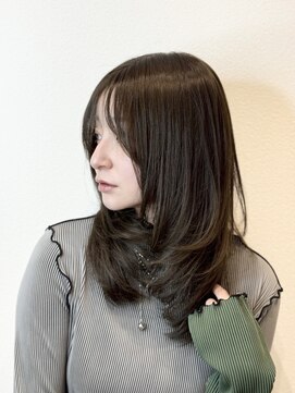 ユニックス ララポート豊洲店(UNIX Salon&Spa) 暗髪でも重く見せない、品格ニュアンスレイヤー【豊洲美容室】