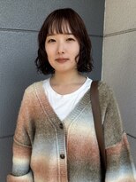 ヘアーアイストゥーレ(HAIR ICI TRE)&nbsp;ボブパーマ　レイヤーボブ　暖色カラー　ワンレンボブニュアンス