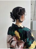 ヘアアレンジ／浴衣アレンジ／ツインヘア／お団子ヘア／夏祭り