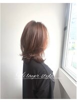 ヘアオーブロジック(HAIR orb LOGIC)&nbsp;根元縮毛矯正×毛先デジパーで楽スタイルミディアム