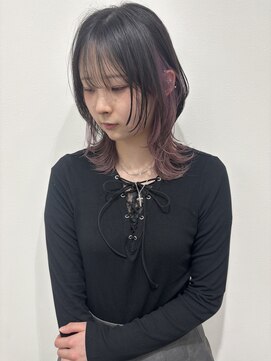 アンリ(Anli) 【Anli】ハッシュカット×ピンクベージュ