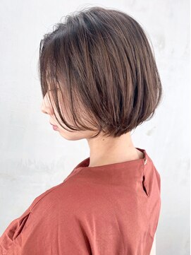 アルバム 銀座(ALBUM GINZA) ショートボブ_セシルカットココアブラウン_ba303664