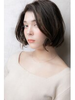 カバーヘア ブリス 大宮西口(COVER HAIR bliss)&nbsp;ナチュラルモードミストバングかきあげボブY大宮20代30代40代