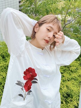 テトヘアー(teto hair) ボブ　ブロンド　ダブルカラー