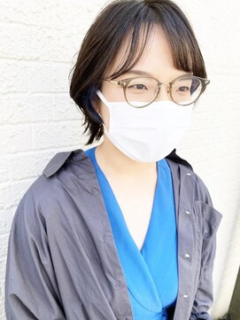 モリオ フロム ロンドン 成増店 【morio成増/玉井】ウルフ　インナーカラー　ブルー