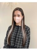 【イメチェンスタイル】インナーシールエクステ♪ダークアッシュ
