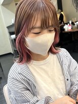 ヒート バイ アンカットラウンジ 渋谷(HEAT by UNCUT&LOUNGE)&nbsp;イヤリングカラー/インナーカラー/ケアブリーチ/ピンクインナー