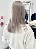 ベージュ//ケアブリーチ//ハイトーン//イメチェン//ワンレン