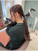 ピンクブラウンカラー