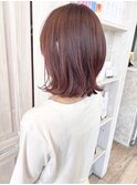 福山市Caaryブリーチなし絶妙ピンクベージュイルミナ20代30代