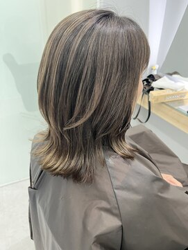 クシュ 本川越店(kusyu...) イメチェンホワイトブロンド外ハネボブ美髪ワイドバング韓国黒髪