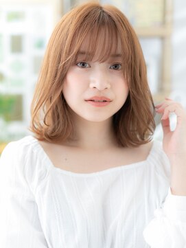 カバーヘア ブリス 上尾西口店(COVER HAIR bliss) ミルクティーピンク韓国風ニュアンスパーマh3上尾20代30代40代