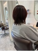 艶髪春カラー！ボルドーカラー☆ウルフヘア