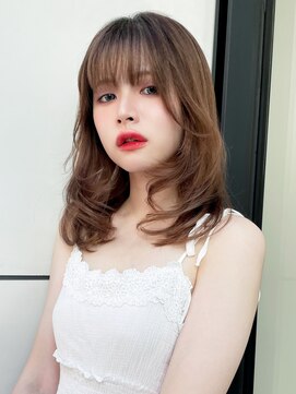 アルバム 新宿(ALBUM SHINJUKU) 韓国ヘア顔周りレイヤーおくれ毛ロング_29638