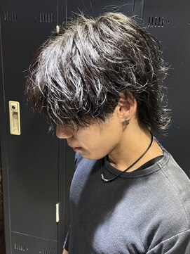 アウル 心斎橋(owl) マッシュウルフ/シャドウパーマ/シャドウパーマ/韓流/黒髪