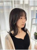 ミディアム　透明感カラー　ブラウン　長崎
