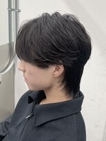ハイライト/マッシュパーマ/ウルフ/アッシュブラック/渋谷駅