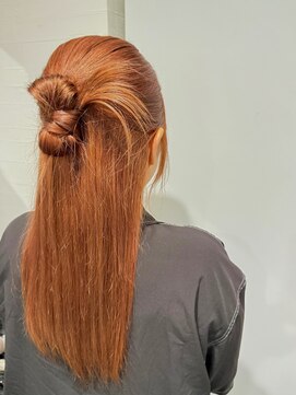 ファーストステップ 表参道(FIRST STEP) 『カチモリハーフアップ』/結婚式/お呼ばれ/ドレス◎