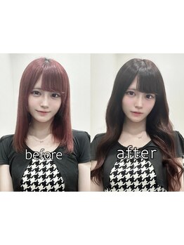 “高級人毛100%”だから、エクステにオンカラーすることが叶う◎上質なのにお手頃価格で理想を実現♪