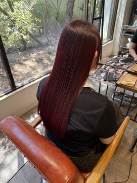 ムクヘア 御幸店(MUKU hair) ライブ前のレッド☆