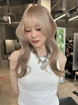 ペレ アネックス 大阪梅田茶屋町店(PELE ANNEX) くびれヘア/アプリコットオレンジ/夏のヘアアレンジ/梅田