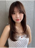 韓国レイヤー/顔周りカット/フェイスレイヤー/前髪
