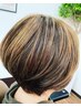 【毎月の白髪染めから卒業!】似合わせカット+白髪ぼかし《全体》