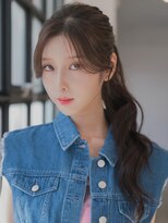 アグ ヘアー ダリア 喜多方店(Agu hair dahlia)&nbsp;《Agu hair》韓国風ポニーテール×numberA.ケアオイルスリーク